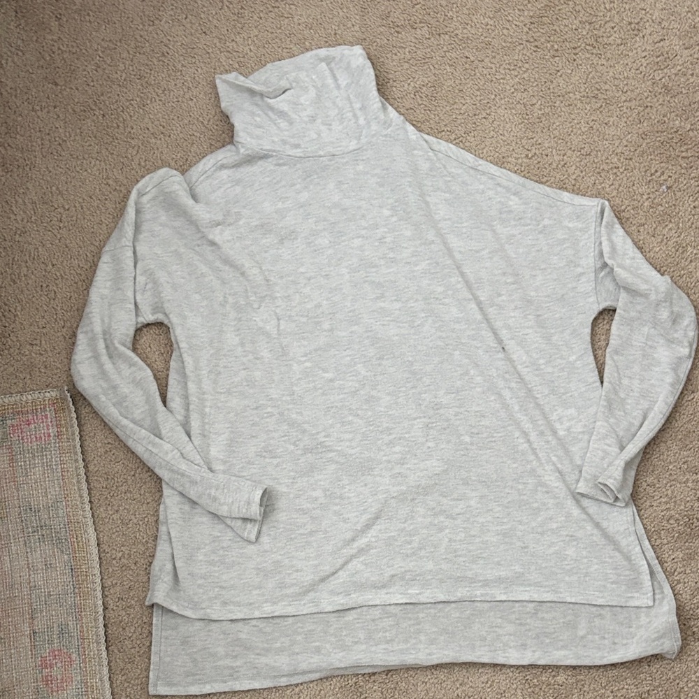 Lucky Brand Light Gray Turtleneck Sweater